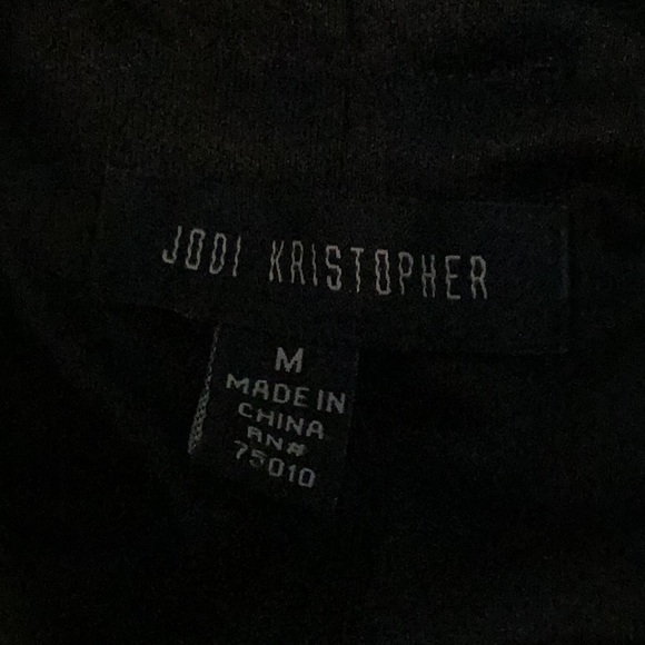 Jodi Kristopher Black & Gold Sequin Dress w/ Low Back w/ Large Black Bow - Picture 10 of 11